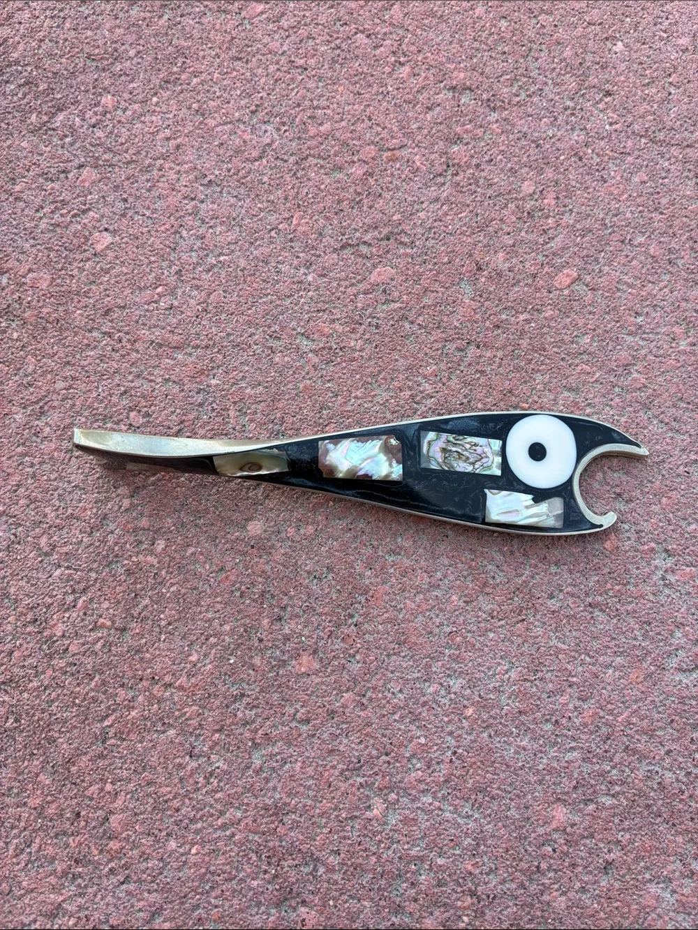 Vintage Mexican Alpaca Silver Fish Bottle Opener
